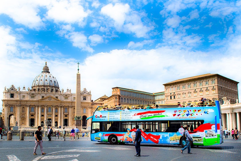 Hop-on-Hop-off bus tour Rome